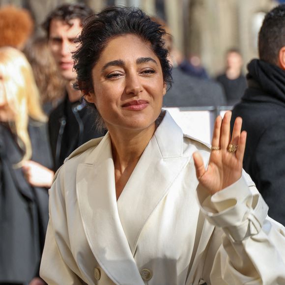 la comédienne est revenue sur les rumeurs dont elle a fait l'objet avec un homme politique.

Golshifteh Farahani aux arrivées au défilé Givenchy Mode Collection Prêt-à-Porter Automne/Hiver 2025-2026 lors de la Fashion Week de Paris (PFW) à l'hôtel de Camaran, in Paris, France, le 7 mars 2025. © Denis Guignebourg/Bestimage