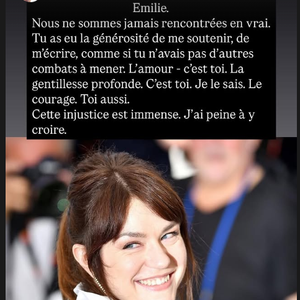 L'hommage de Mélissa Theuriau à Emilie Dequenne.