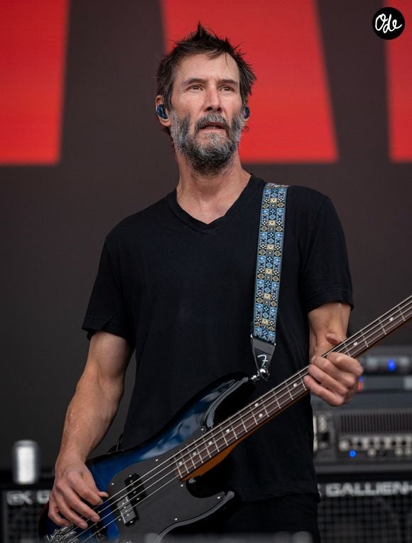 Keanu Reeves et son groupe, Dogstar, sur la scène du Download Festival au Royaume-Uni, le 14 Juin 2026. 

© Bestimage