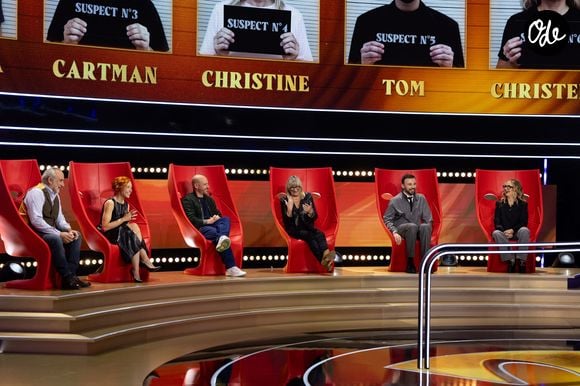 Exclusif - Antoine Duléry, Cartman, Natasha St Pier, Christine Bravo, Christelle Chollet, Tom Villa lors de l'enregistrement de l'émission "Qui Ment?" présentée par B.Guillon et diffusée le 20 août 2026 sur France 2, à Saint-Denis, Seine Daint-Denis, France, le 24 novembre 2025. © Jeremy Melloul/Bestimage