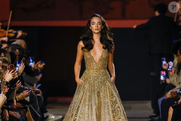 Deva Cassel - Défilé Elie Saab, Collection Haute Couture Printemps/Eté 2026 lors de la Fashion Week de Paris (PFW) au Musée Rodin, à Paris, France, le 28 janvier 2026. © Bestimage