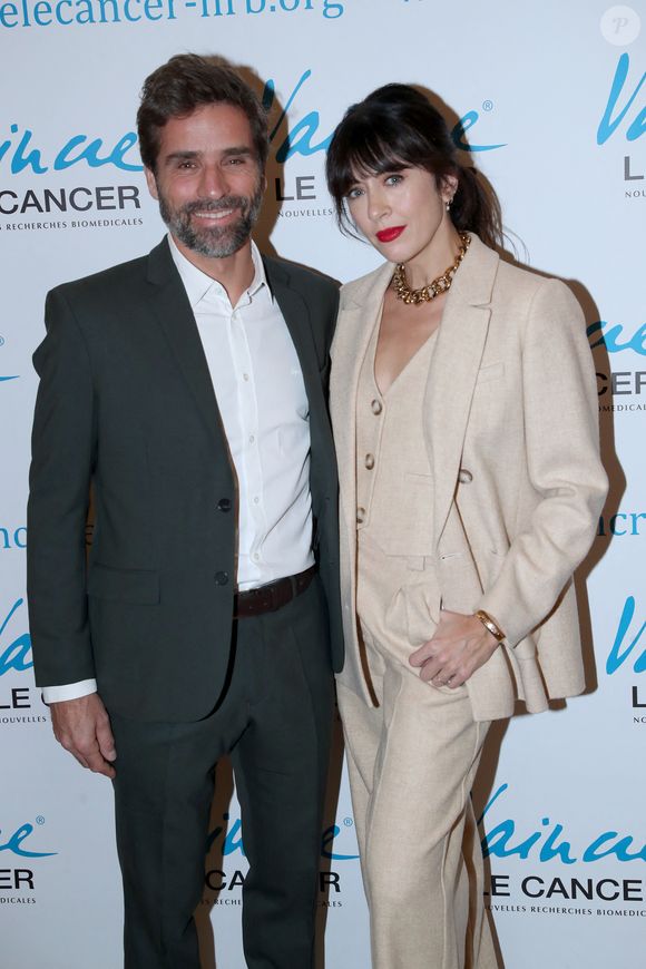 Arnaud Clément et sa compagne Nolwenn Leroy - Dîner de Gala "Vaincre le cancer" au profit de la lutte contre les cancers dans les salons du Cercle de l’Union Interalliée à Paris. © Bertrand Rindoff / Bestimage