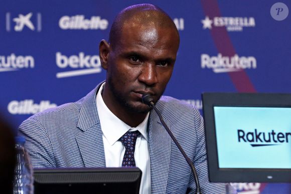 Éric Abidal - Présentation du joueur de football français Clément Lenglet  qui a signé au FC Barcelone pour 36 M€ le 13 juillet 2018. GTRES / BESTIMAGE