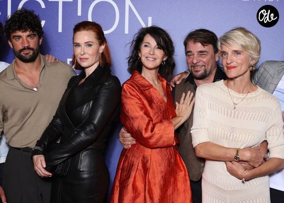 Simon Erlacher, Audrey Fleurot, Zabou Breitman, Thierry Godard, Olivia Côte sur le tapis rouge lors de la 28ème édition du festival de la Fiction à la Rochelle le 17 septembre 2026. © Denis Guignebourg / Bestimage