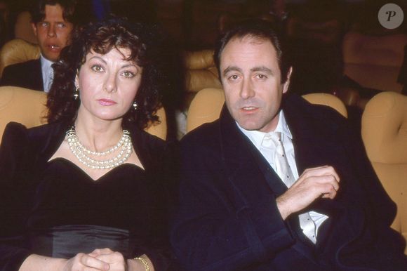 Michel Delpech et sa femme Geneviève en mars 1986