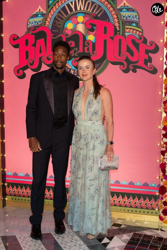 Gaël Monfils et sa femme Elina Svitolina au Bal de la Rose 2023 sur le thème "Bollywood" à la salle des étoiles à Monaco le 25 mars 2023.
© Olivier Huitel / Pool / Bestimage