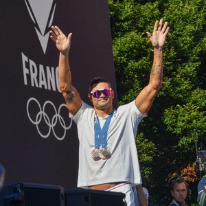 Florent Manaudou - L'équipe de France de natation acclamée au club France lors des Jeux Olympiques de Paris2024 (JO) le 5 aout 2024.
Crédit : PixPlanete / Bestimage