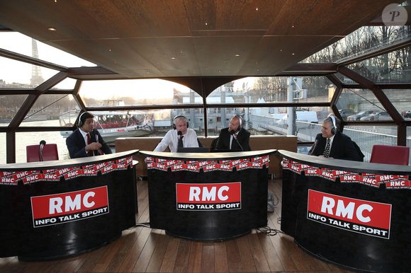 Raï (ex star du PSG), Luis Fernandez, Gilbert Brisbois et Manuel Amoros - Soirée de gala en l'honneur de Luis Fernandez sur les Bateaux Mouches à Paris le 17 mars 2016. © Cyril Moreau/Bestimage