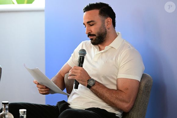 Une conférence sur le thème de la création de nouveaux horizons entre sport et divertissement avec Adil Rami, Sarah Ourahmoune, Allison Pineau et Inès Lagdiri-Nastasi au Loft Akili Mirari - Hôtel Five Seas à Cannes le mardi 19 mai 2026. © Romain Doucelin / Bestimage