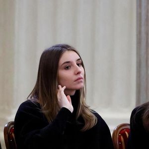 La princesse Clotilde Courau et ses filles les princesses Vittoria et Luisa - Veillée funèbre du prince Victor-Emmanuel de Savoie, en l'Eglise de Sant'Uberto à Turin, en présence de sa veuve Marina Ricolfi-Doria, de son fils, le prince E-P. de Savoie avec sa femme la princesse Clotilde Courau et leurs filles les princesses Vittoria et Luisa, le 9 février 2024. Le fils du dernier roi d'Italie s'est éteint le 3 février 2024 à l'âge de 86 ans.
© Dominique Jacovides/Bestimage