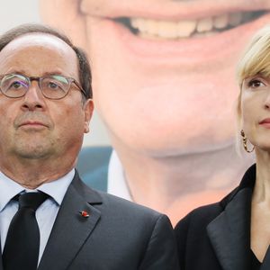 François Hollande et sa compagne Julie Gayet - Claude Chirac, son mari Frédéric Salat-Baroux et son fils Martin Rey-Chirac se sont rendus au musée du président Jacques Chirac de Sarran en Corrèze. © Patrick Bernard/Bestimage