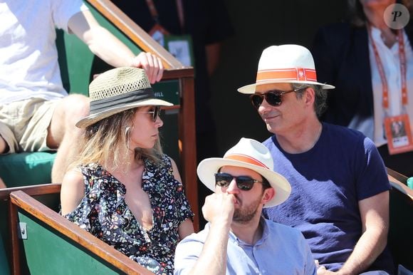 Laura Smet et son compagnon Raphaël à Roland Garros, le 10 juin 2017.