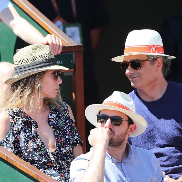 Laura Smet et son compagnon Raphaël à Roland Garros, le 10 juin 2017.