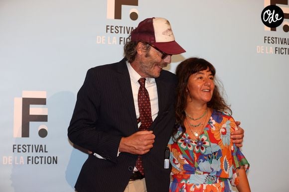 Romane Bohringer et Philippe Rebbot à la projection des trois premiers épisodes de la fiction "L’amour flou" lors de la 23ème édition du Festival de la Fiction tv de la Rochelle 2021 à La Rochelle, France, le 15 septembre 2021. © Jean-Marc Lhomer/Bestimage