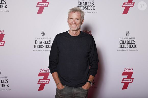 Exclusif - Denis Brogniart - Soirée "Télé 7 Jours Summer Party" au restaurant "Monsieur Bleu" à Paris le 14 juin 2022. © Christophe Aubert via Bestimage