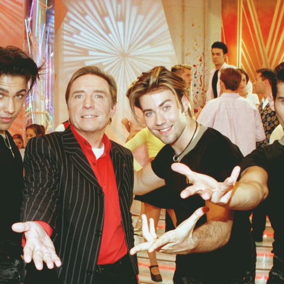 Les G-Squad dans l'émission "La chance aux chansons" avec Pascal Sevran. © COADIC GUIREC / BESTIMAGE