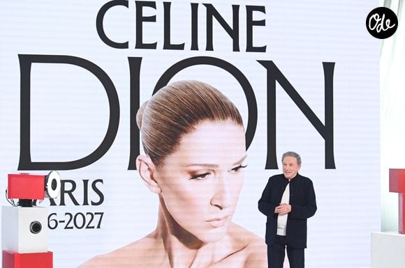 Exclusif - Michel Drucker - Enregistrement de l'émission "Vivement dimanche" spécial Céline Dion au studio Rive gauche, presentée par Michel Drucker. Diffusion sur France 3 le 6 septembre 2026. © Guillaume Gaffiot/Bestimage