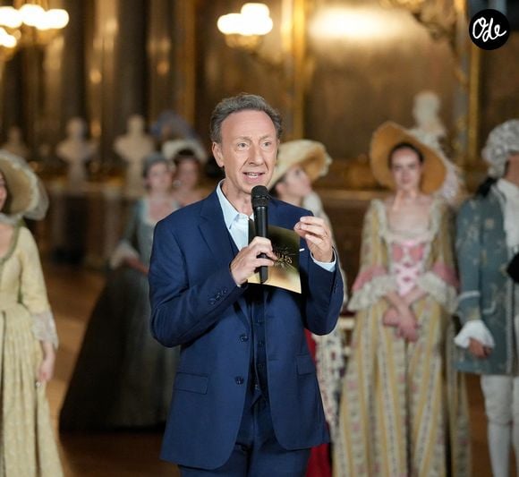Exclusif - Stéphane Bern lors de l'enregistrement de l'émission "Versailles en fêtes". © Anne-Sophie Guebey/Bestimage