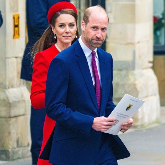 Le prince William, prince de Galles, et Catherine (Kate) Middleton, princesse de Galles, célèbrent le 76ème Commonwealth Day à l'abbaye de Westminster à Londres, le 10 mars 2025.