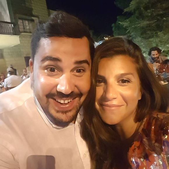 Artus et sa compagne Sarah, rencontrée sur le tournage de "Danse avec les stars 7" sur TF1.