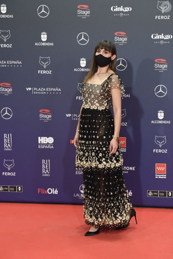 Verónica Echegui au photocall des Feroz Awards 2021 au VP Plaza Espana Design à Madrid, le 2 mars 2021.

Photo : Agence / Bestimage