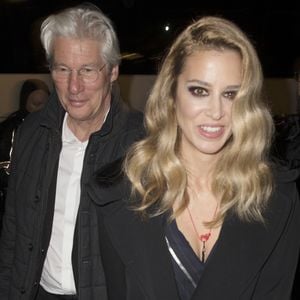 Richard Gere et sa compagne Alejandra Silva - Arrivées à la soirée "Harper's Bazaar Awards" à Madrid. Le 30 novembre 2017. © Bestimage