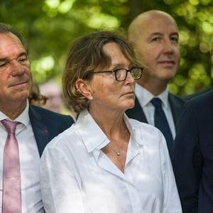 La fille de Jacques Chirac, Claude Chirac, lors de l'inauguration de l'espace Jacques Chirac à Saint-Cyr-sur-Loire, le 30 septembre 2023. Photo Pascal Avenet/ABACAPRESS.COM