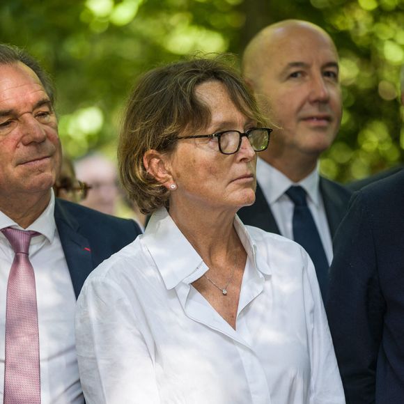 La fille de Jacques Chirac, Claude Chirac, lors de l'inauguration de l'espace Jacques Chirac à Saint-Cyr-sur-Loire, le 30 septembre 2023. Photo Pascal Avenet/ABACAPRESS.COM