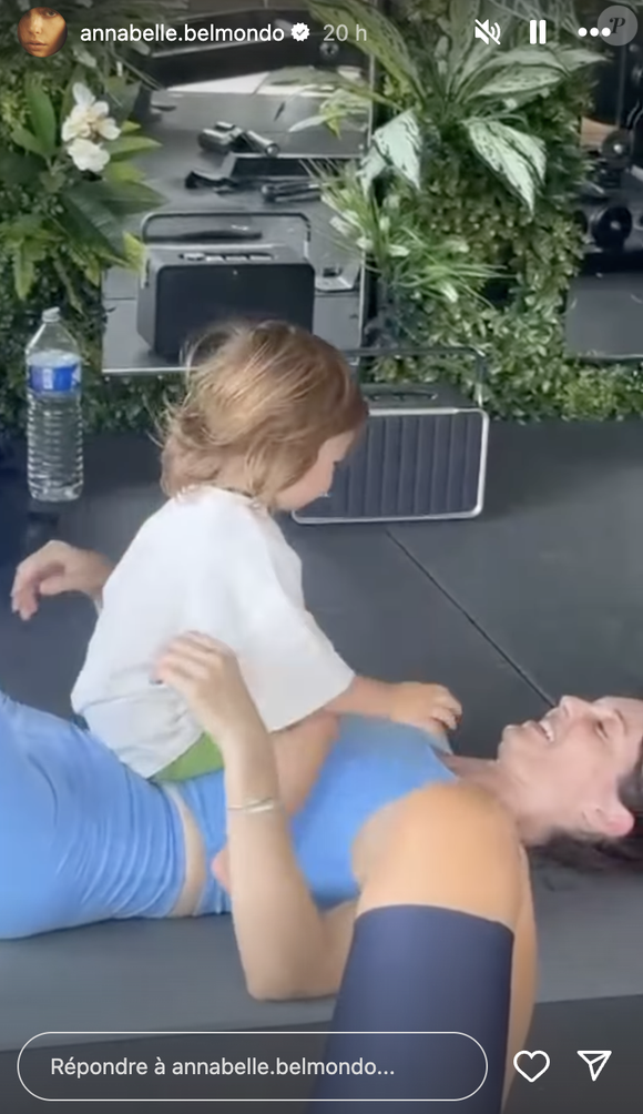Capture d'écran de la story d'Annabelle Belmondo.