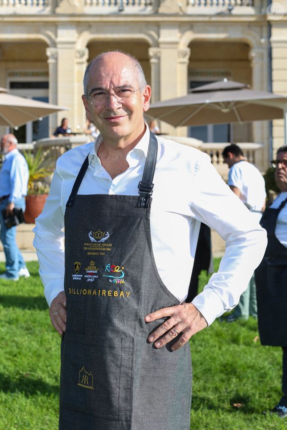 Le président du Jury : Christian Garcia Chef du Palais de Monaco, lors du "World Caviar Awards", le 1er championnat du monde de Caviar au Château Hôtel Grand Barrail à Saint-Emilion, en Gironde, France, le 30 octobre 2024. Jean-Marc Lhomer/Bestimage