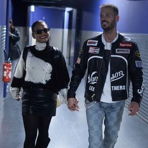 Exclusif - M. Pokora et sa femme Christina Milian - Personnalités au concert de Vitaa à l'Accor Arena à Paris le 4 décembre 2024.
© Cyril Moreau / Bestimage