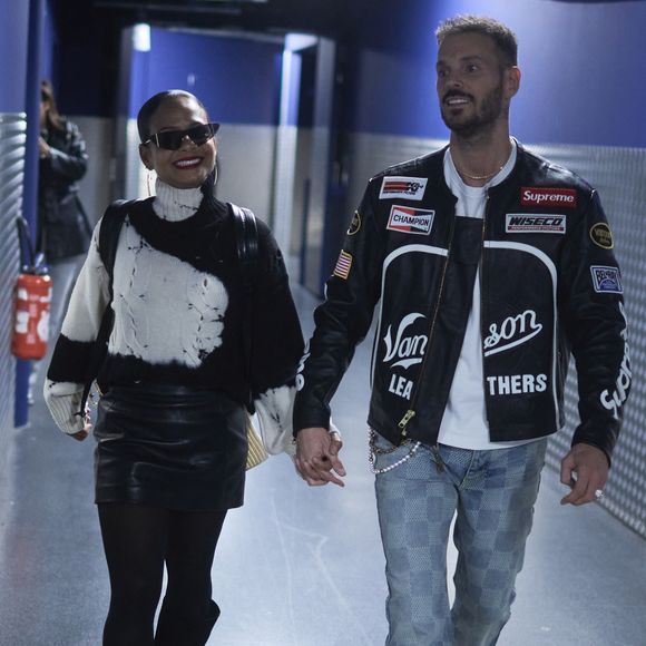 Exclusif - M. Pokora et sa femme Christina Milian - Personnalités au concert de Vitaa à l'Accor Arena à Paris le 4 décembre 2024.
© Cyril Moreau / Bestimage