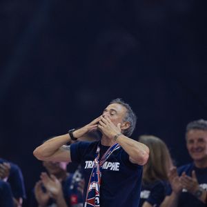 Luis Enrique  - Célébration de la victoire du Paris Saint-Germain en finale de la ligue des champions au Parc des Princes à Paris le 1er juin 2025.

© Jeremy Melloul / Bestimage