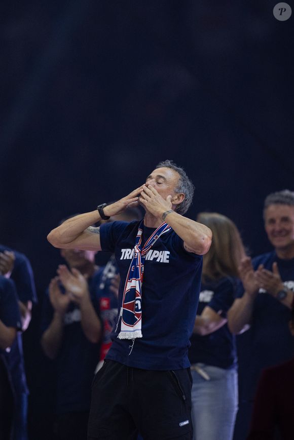 Luis Enrique  - Célébration de la victoire du Paris Saint-Germain en finale de la ligue des champions au Parc des Princes à Paris le 1er juin 2025.

© Jeremy Melloul / Bestimage