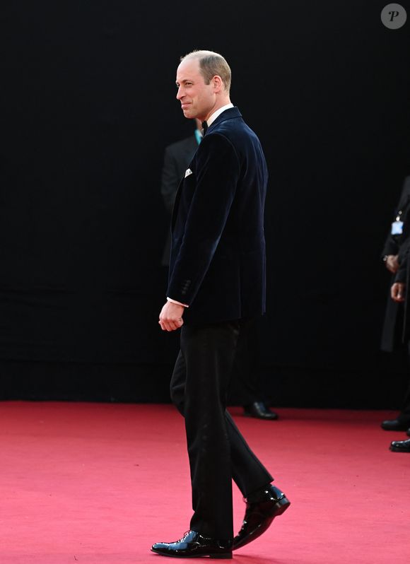 Le prince William, prince de Galles - Photocall des "British Academy Film Awards 2024" (BAFTA) au Royal Festival Hall à Londres le 18 février 2024. Photo by AGENCE / BESTIMAGE