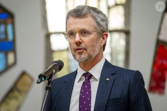Le roi Frederik X prend la parole lors d'un événement de retour à la Bibliothèque nationale de Lituanie à Vilnius, Lituanie, le jeudi 29 janvier 2026. 
Ritzau Scanpix / Bestimage