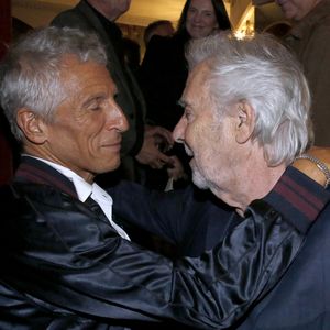 Exclusif - Nagui et Pierre Arditi - Cocktail à la suite de la Générale de la Pièce « Je me souviendrai… de presque tout » au Théâtre Montparnasse à Paris le 18 Septembre 2025. © Bertrand Rindoff / Bestimage