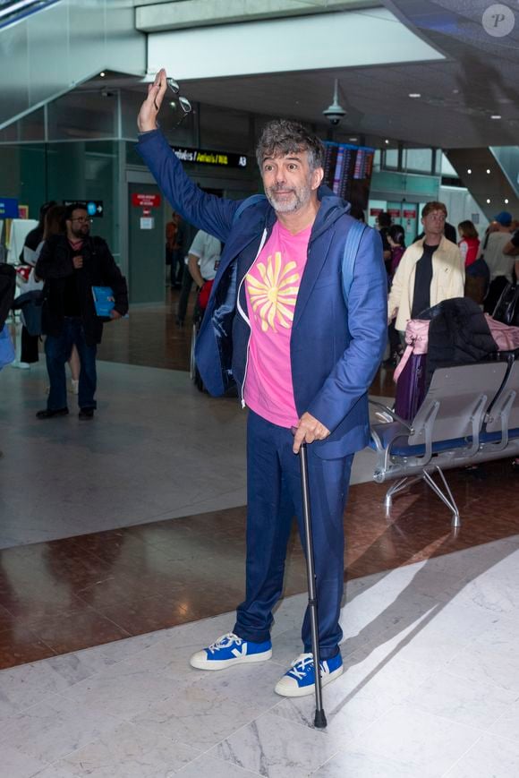 Stephane Plaza - Les célébrités arrivent à l'aéroport de Nice lors du 76ème Festival International du Film de Cannes, le 17 mai 2023.
© Perusseau / Da Silva / Bestimage