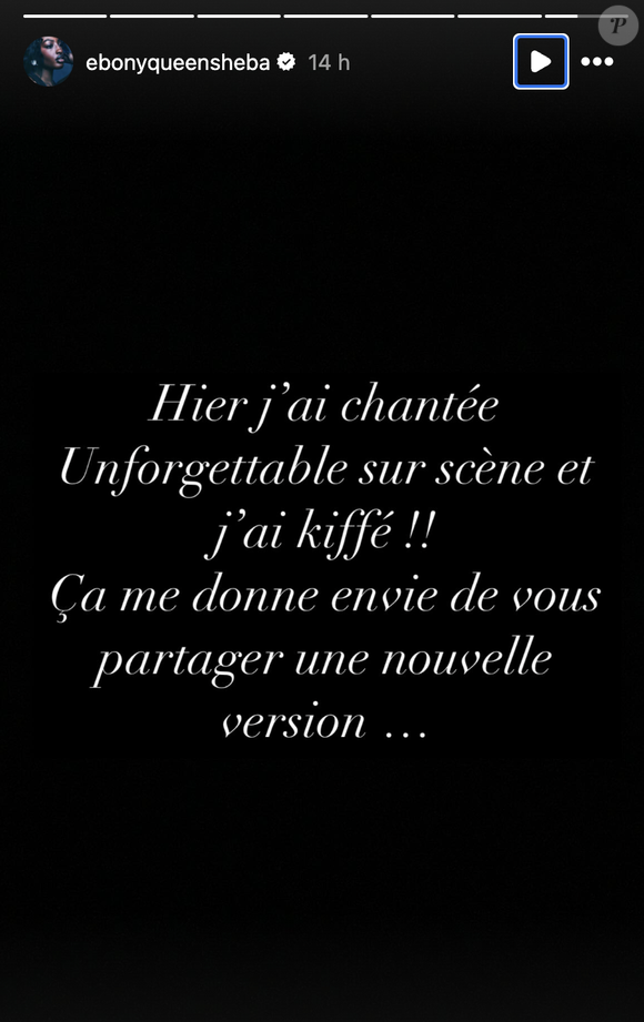Lequel ? Le fait que les filles de la promo aient chanté "Mauvais garçon", le titre d'Héléna Bailly en son absence. 

Ebony a partagé plusieurs stories sur Instagram de la tournée de Star Academy, samedi 22 février © Instagram @ebonyqueensheba
