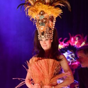 Mareva Galanter (Miss France 1999) en concert au théâtre Music-Hall Show l'Alhambra à Paris, France, le 23 novembre 2023.

© Veeren/Bestimage