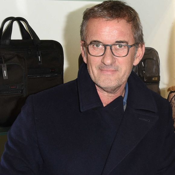 Christophe Dechavanne lors de la Soiree d'inauguration de la nouvelle boutique TUMI sur les Champs-Elysees a Paris, France, le 22 Mars 2018. Photo by Jerome Domine/ABACAPRESS.COM