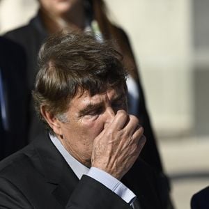 Jean-Pierre Foucault - Obsèques de l'ancien maire de Marseille Jean-Claude Gaudin à la cathédrale Sainte-Marie major de Marseille le 23 mai 2024.