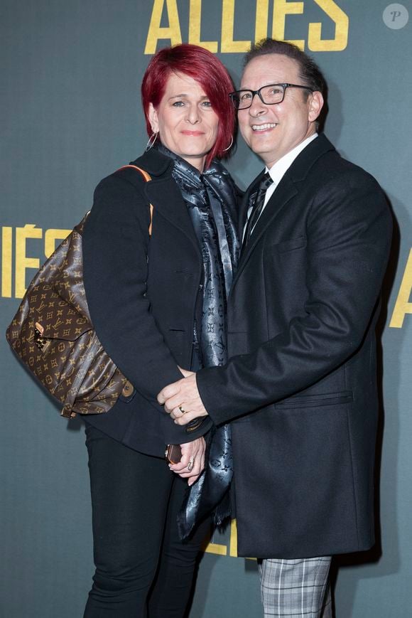 Jean-Marc Généreux et sa femme France Mousseau - Avant-première du film "Alliés" au cinéma UGC Normandie à Paris, le 20 novembre 2016. © Olivier Borde/Bestimage