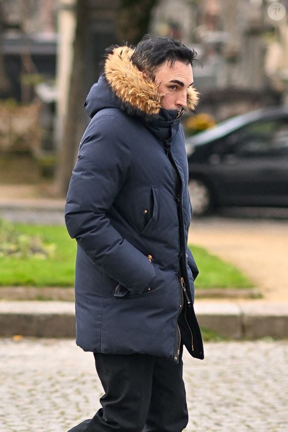 Jordan De Luxe - Obsèques de Jocelyne Wildenstein (femme chat) au crématorium du cimetière du Père-Lachaise à Paris, France, le 23 janvier 2025. © Pierre Perusseau/Bestimage