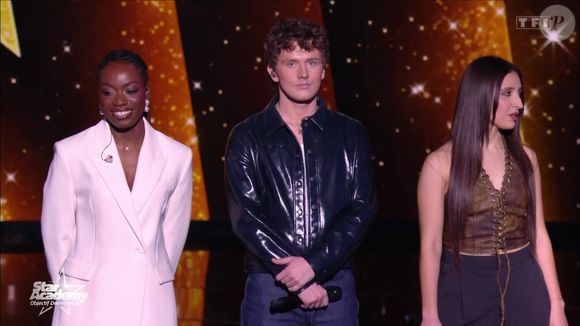Sarah, Bastiaan et Ambre lors du prime de la "Star Academy" le 17 janvier 2026 sur TF1.