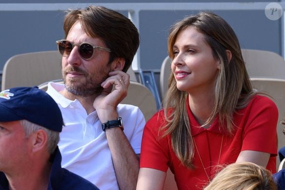 Ophelie Meunier et son mari Mathieu Vergne dans les tribunes lors des Internationaux de France à Roland Garros le 1er juin 2022 à Paris, France. Photo Laurent Zabulon/ABACAPRESS.COM