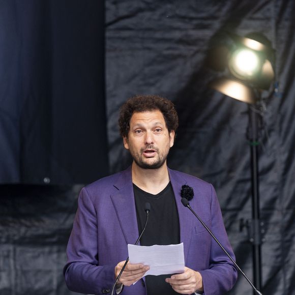 Exclusif - Eric Antoine lors de l’hommage à l'humoriste Guillaume Bats, mort à 36 ans, à Montmirail, Marne, France, le 17 juin 2023. © Pierre Perusseau/Bestimage