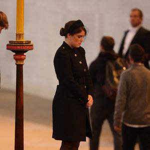 La princesse Eugenie d’York- Veillée des petits-enfants de la reine Elizabeth II au Westminster Hall à Londres, Royaume Uni, le 17 septembre 2022. Mirrorpix / Bestimage