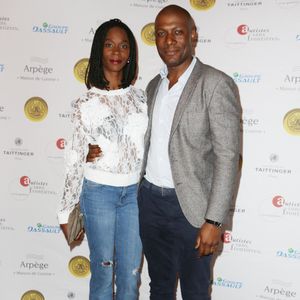 Harry Roselmack et son ex-épouse Chrislaine assistent au dîner de gala « Autistes sans Frontières » organisé à l'Hôtel Marcel Dassault à Paris, en France, le 2 juin 2016. Photo de Jérôme Domine/ABACAPRESS.COM
