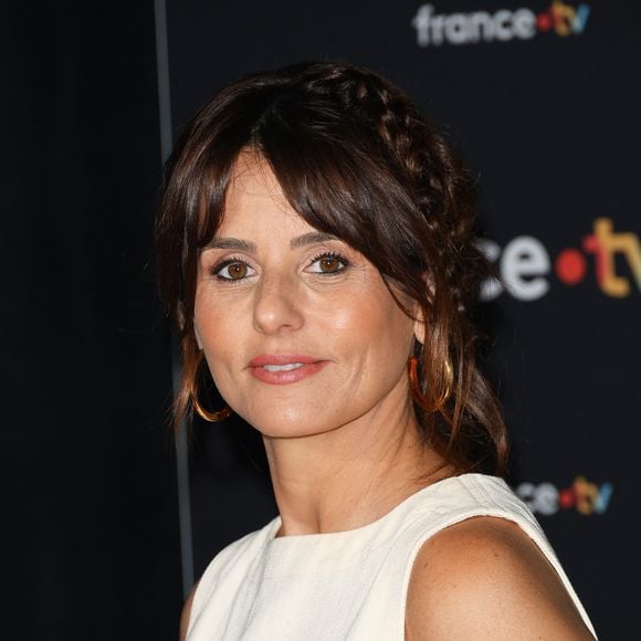 Faustine Bollaert au photocall pour la conférence de presse de rentrée de France TV à la Grande Halle de la Villette à Paris, France, le 11 juillet 2023.

© Coadic Guirec/Bestimage